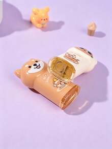 2pcs/Set Cartoon Pet Shaped Manual Pencil Sharpener, Cute Cat & Dog Design Acrylic Multi-Functional Mini Pencil Sharpener, Creative Stationery Gift, Children Art & Drawing Supplies - Sets - View 8
