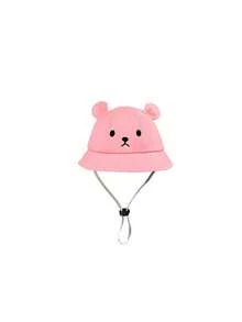 1pc Toddler Bear Pattern Breathable Sun Hat, Cute Versatile Baby Bucket Hat, Suitable For 0-2 Years Old In Spring And Summer - Multicolor - View 5