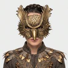 1pc Owl Mask For Holiday Party, Carnival Party Animal Mask Costume Prop - Multicolor - View 3