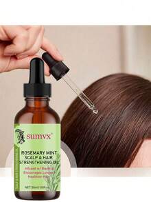 100% Pure Natural Rosemary Hair Oil - Moisturizing And Smoothing, Suitable For All Hair Types, Especially For Dry Hair And Scalp Care - 1.01 Oz/30 Ml, Natural Hair Care | Smoothing Hair Care | Moisturizing Benefits, Hair Care Products. - 30毫升 - 查看 11