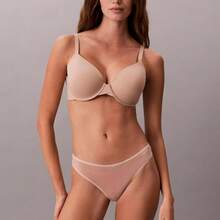 Calvin Klein Ideal Cotton Thong Underwear  Women  Panties QD5124 - Tuyết tùng - Xem 3