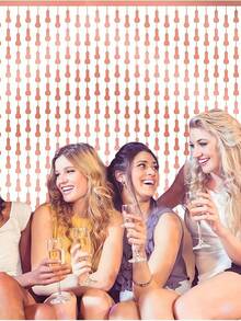 1/2pcs Adult Backdrop Fringe, Single Party Decor, Metallic Foil Fringe Streamers, Perfect For Party, Home And Holiday Decor, Party Streamers, Single Party Decoration - Multicolor - View 9
