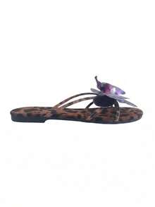 Summer Floral Flat New Fashion Women Outdoor Flat Slippers, Suitable For Dates, Shopping, Commuting, Business, Banquets, Parties - Purple - View 9