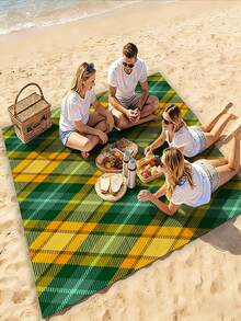 1pc Foldable Thin Outdoor Picnic Mat, Easy To Store, Suitable For Park Lawn, Beach, Camping, Hiking, Outdoor Gathering, Family Leisure, And More Scenarios, All Season Use - D - View 15