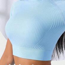 Sovereign Charm Seamless High Stretch Raglan Sleeve Sports Set Workout Women Set Women Workout Set Women Leggings Set Gym Women Outfit - Caqui - Ver 4