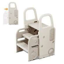 Kids Step Stools - Gray and White - View 8
