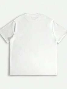 Presenta un estampado creativo de "MAMA" en denim para el Día de la Madre |   Versátil camiseta estampada para mujer para primavera y verano, lavable a máquina, 95%, 5% de tela, longitud regular - Multicolor - Ver 2