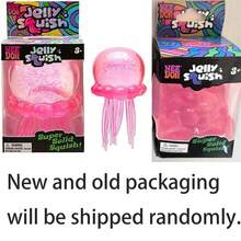 NeedohJelly 挤压闪光水母软胶玩具 - 超级挤压感官减压玩具，适合儿童和成人，理想的复活节和生日礼物 - 彩色 - 查看 9