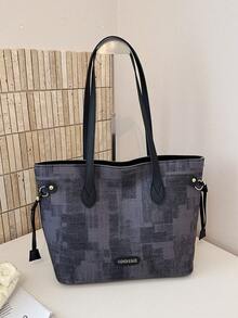 Large Capacity Handbag For Women, New Arrival Minimalist Commuting Shoulder Tote Bag - Multicolor - View 9