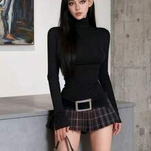 Women Skirts - Long-sleeved Top + Skirt Set - View 5