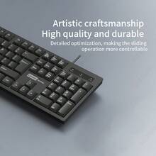 Lenovo K280 Wired Keyboard USB 104 Keys | Full Size Quiet Office Keyboard With Numeric Keypad | Ergonomic Plug And Play For PC Laptop Desktop - View 4