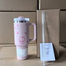 SANRIO 40 Oz Tumbler Stainless Steel Coffee Mug Cup Insulated Portable Vacuum Travel Tumbler With Handle Lid Straw Water Bottle Stanleyss - Multicolor - View 24