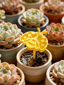 2 Sets Bee Watering Stake Garden Decor, Cute Bee Shaped Creative Garden Stakes, Outdoor Bee Waterer - Multicolor - View 3