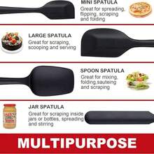6pcs High Heat Resistant Non-Stick Silicone Baking & Cooking Utensil Set, Dishwasher - Multicolor - View 3