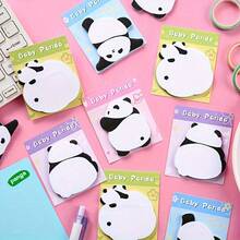 1 Pack 30 Sheets Creative Cartoon Cute Panda Design Sticky Notes, Removable Memo Pad, Suitable For Office And School Supplies, Cute Animal Stationery - one-size - View 10