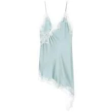 HXAO Vestidos para mujer, vestido asimétrico de encaje, verano 2025, Vestidos de noche sexis para mujer, Mini Vestidos marrones sin mangas y sin espalda - Burdeos - Ver 2