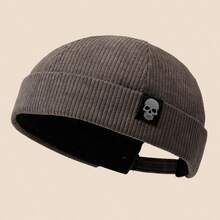 Mũ chủ nhà phong cách đường phố Hip-Hop, mũ lưỡi trai văn học kiểu Hồng Kông unisex, mũ Tangzhuang đầu lâu thời trang đa năng - A - Xem 20