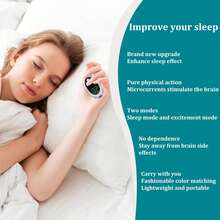 Smart Sleep Aid Device - Relieves Anxiety, Nervous Sleep Disorders, Insomnia, Soothing & Calming, Healthy Pulse Stimulation, Handheld Sleep & Insomnia Assistant, 20 Adjustable Intensity Levels, Suitable For Home, Office, Travel, Holiday Gifts - White - View 5
