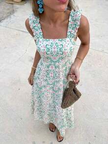 Women Midi Dresses - Multicolor - View 9
