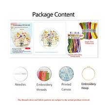 Artistic Nature-Inspired Book, Envelope, Floral & Butterfly Embroidery Kit, Beginner-Friendly With Tools, Bedroom/Living Room Decor, Gift - Multicolor - View 14