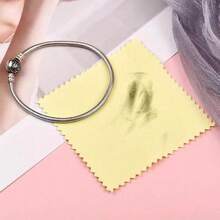 10/30pcs Jewelry Cleaning Cloths, Pink Polishing Cloths, Suitable For Sterling Silver, Gold, Platinum, 6x8cm Small Polishing Cloths - Multicolor - View 9