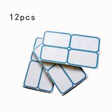 Tarros de especias de vidrio pequeños sellados con tapas de bambú, recipientes de almacenamiento de alimentos transparentes, recipientes apilables cuadrados para especias adecuados para especias de cocina, té, café - Multicolor - Ver 9