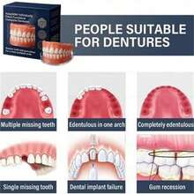 Upper And Lower Teeth Veneers, Comfortable And Flexible, Adjustable Dental Patches, Confident Smile - White - View 6