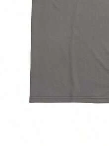 Camiseta casual de manga corta con cuello en V, de talla grande, con estampado de rayas patchwork - Multicolor 6 - Ver 3