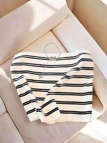 Top sin tirantes estampado de leopardo casual de verano - Multicolor 8 - Ver 2