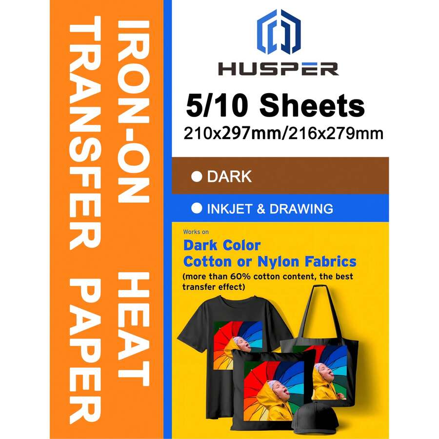 Printable Heat Transfer Paper For Fabric, Heat Transfer Paper, Washable And Durable, Long-Lasting Transfer Without Cracking, Perfect For Custom T-Shirts, Uniforms, Gifts, Etc. - A4 - View 1