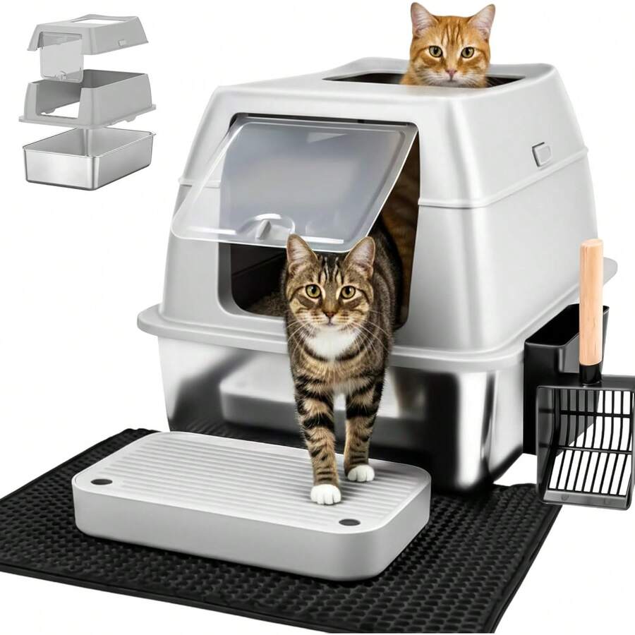 Lettiera per gatti - Grigio - Visualizzare 1