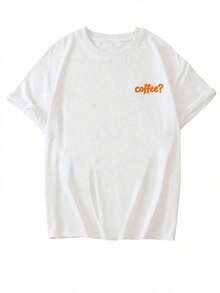 Women's Loose-Fitting T-Shirt With A Round Neck And Exquisite Print. Soft And Breathable Fabric, Comfortable To Wear, And Short Sleeves. Casual And Relaxed Fit, Versatile Style. Made From High-Quality 100% Pure Cotton (200 G). - 彩色 - 查看 6