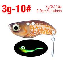1PC Luminous Metal VIB Fishing Bait 3D Eyes Realistic Simulation Skin Sinking Hard Lure For Fresh Saltwater - V018 - View 10