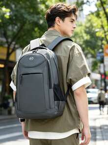 Mochila de gran capacidad con múltiples compartimentos, bolsa de portátil de nailon, mochila versátil para estudiantes y viajeros, mochila de ocio y viajes al aire libre, Y2k - Multicolor - Ver 6