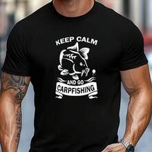Printed T-Shirt For Men And Women - Black - View 1