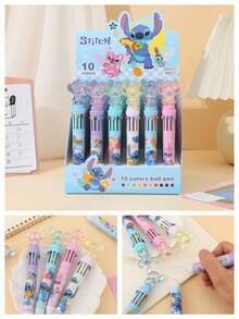 5 chiếc/10 chiếc Bút gel có thể xóa được hình Stitch của , 5 gói, mực 0.5mm, chủ đề hoạt hình, hộp đựng đồ dùng di động, nhãn dán, giá cả, văn phòng phẩm, đồ thủ công mỹ nghệ, nhãn dán sổ lưu niệm, nhãn dán tùy chỉnh, bút dạ quang Hunter, bút bi đẹp, máy dán nhãn, đồ dùng học tập, tài liệu, quà sinh nhật, sổ tay nhà của anh ấy, tem, sách đọc, nhãn dán sách Assumption, đồ dùng học tập của anh ấy. - Bút pha lê khâu - Xem 4