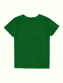 Women's Fashion Casual T-Shirt Plus Size 0-8XL, Unique Design, Modern Base Layer For Everyday Wear, Comfortable Fit, Gen X Graphics, Unisex, Ideal For Parties, Concerts And Casual Wear - Great Birthday Gift For Friends (195 Characters) - 綠色的 - 查看 2