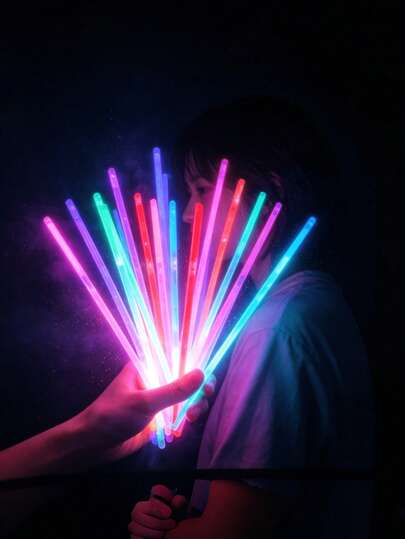 100Pcs Multi-Color Glow Sticks With Connectors – Party Games & Activities Supplies | Glowing Party Additions For Concerts, Festivals & Festive Atmosphere Decor