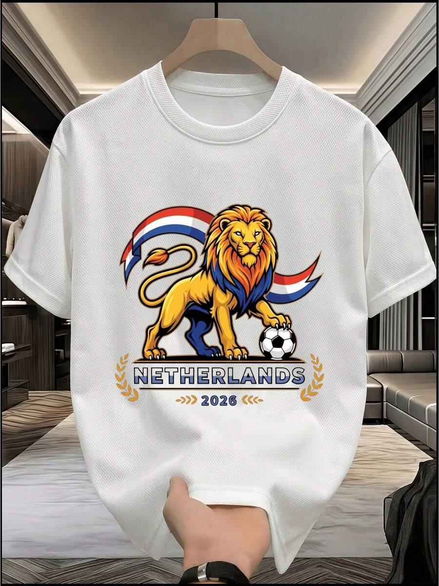 Mexico National Team 2026 Fan T-Shirt, Made Of Pure Cotton, Lightweight, Unisex For Teenagers, With A Modern Urban Print, Suitable For Watching Matches And Traveling. - 白色 - 查看 1