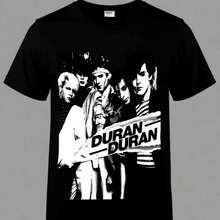 Duran Duran 1982 Gig Poster Tshirt - Black - View 1