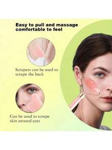 3pcs Resin Facial Massage Roller, Gua Sha Scraping Tool For Face, Body, Neck And Eyes, Anti-Wrinkle Skin Care Tool - View 6