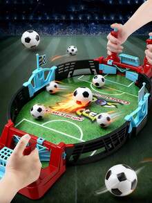 1 Set Children's Tabletop Football Game Toy, Desktop Game, Interactive Toy, Football Game, Football Toy, Two-Player Battle Game, Interactive Game Toy, Desktop Game, Children's Educational Toy, Party Gift, Birthday Gift, Christmas Gift - Multicolor - View 1