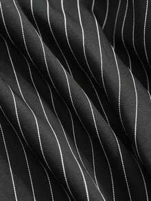 Pantalones rectos casuales de negocios para mujeres - Negro - Ver 3