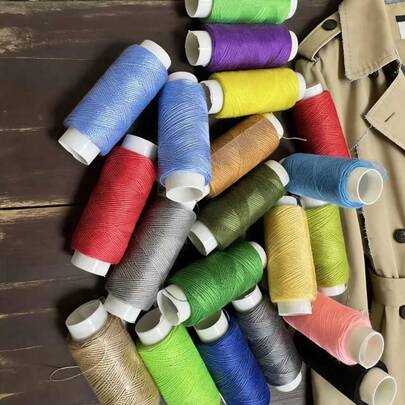 1 ชุด 39 สี กล่องด้ายเย็บผ้า สำหรับเย็บมือและซ่อมแซมในครัวเรือน, ด้ายโพลีเอสเตอร์ทนทาน เหมาะสำหรับผู้ที่ชื่นชอบการเย็บผ้าและผู้เริ่มต้น | 402 ด้ายอเนกประสงค์ | เหมาะสำหรับเย็บมือ, เย็บจักร และงานฝีมือ DIY, ใช้ในบ้าน