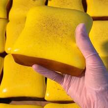 1pc Super Soft Butter Toast Squishy Stress Relief Squeeze Toy - Perfect Gift For Birthday, Holiday, Christmas, Halloween - Multicolor - View 3