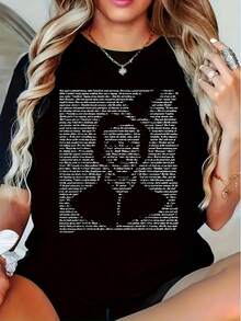 Camiseta Básica Gótica Mexicana de Edgar Allen Poe, El Cuervo Nevermore, Regalos Navideños para Mujeres, Familiares y Amigas, Tallas S-2XL, Negra, Nuevo Lanzamiento - Negro - Ver 6