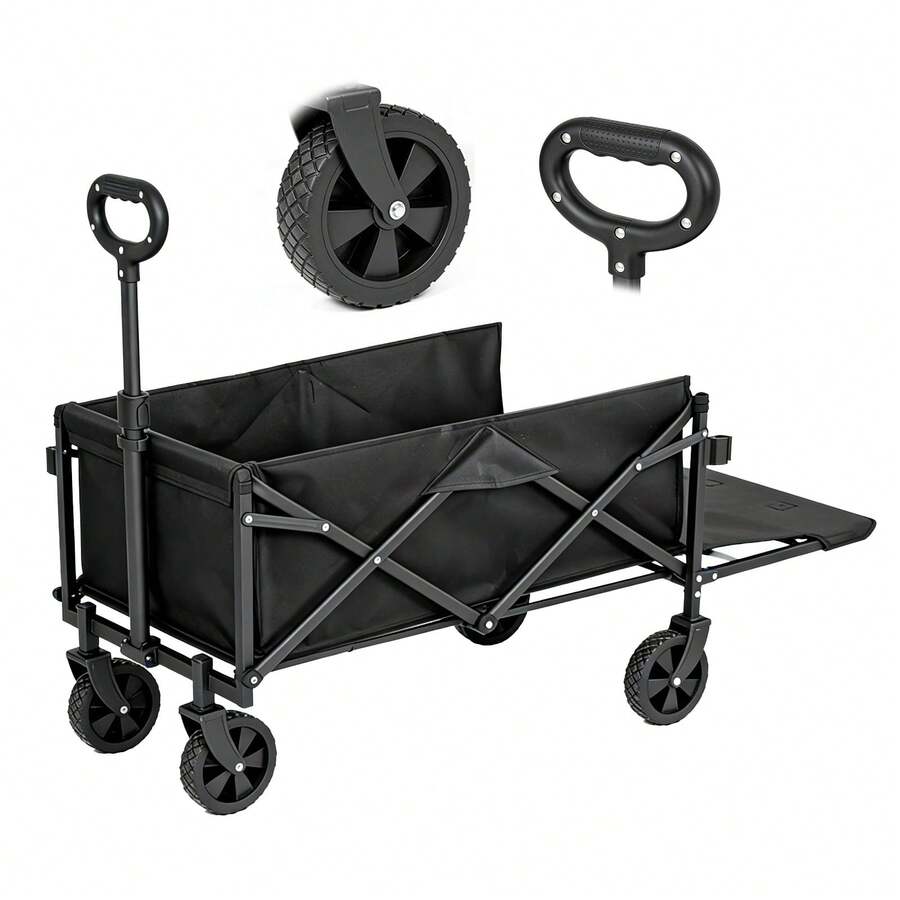 Storage Carts - [5-inch Wheel, Flat-folding, Rear-opening Type] 80L - View 1