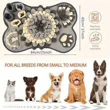 Esterilla de olfateo para mascotas de interior, universal para gatos y perros, manta de entrenamiento de escondite de alimentos, esterilla de búsqueda de olores para mascotas, esterilla de tazón de alimentación lenta - Gris - Ver 8