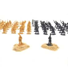 100 Pieces/Set Of Antique Soldier Miniatures, Decorative Home Model, Micro Mold With Multiple Poses, Medieval Knight Style TMZ - MIX -100PCS - View 3