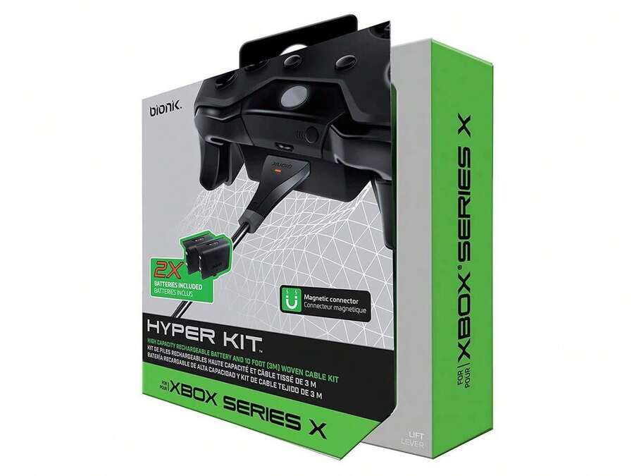 Bionik Hyper Kit X 2x 1200 MAh Rechargeable Battery Packs For Xbox ...